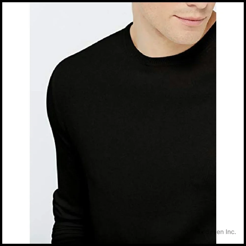 Men's Cashmere Crewneck Sweater Classic Tailored Fit Luxurious Essential